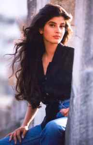 Mehroo as a young model.